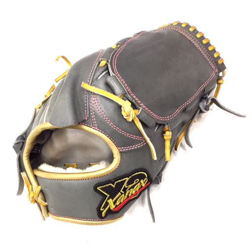 1円 ザナックス BRG150210 TRUST X 軟式 投手用 ピッチャー グローブ グレー系 野球関連用品 保存袋付き XANAX 現状品拍卖