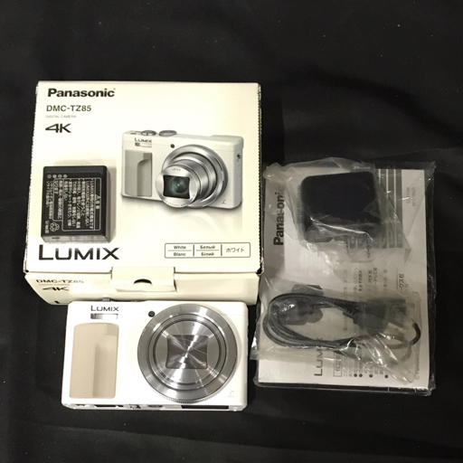 1円 Panasonic パナソニック LUMIX コンパクトデジタルカメラ DMC-TZ85 通電動作確認済み バッテリー 充電器 等 付属拍卖