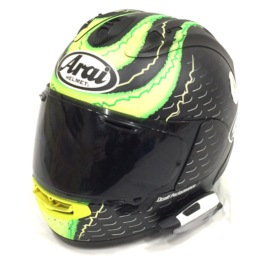 1円 アライ RX-7X サイズ 57・58cm フルフェイスヘルメット 製造年月日 18/01/11 B+Com インカム付 バイク用品 Arai拍卖