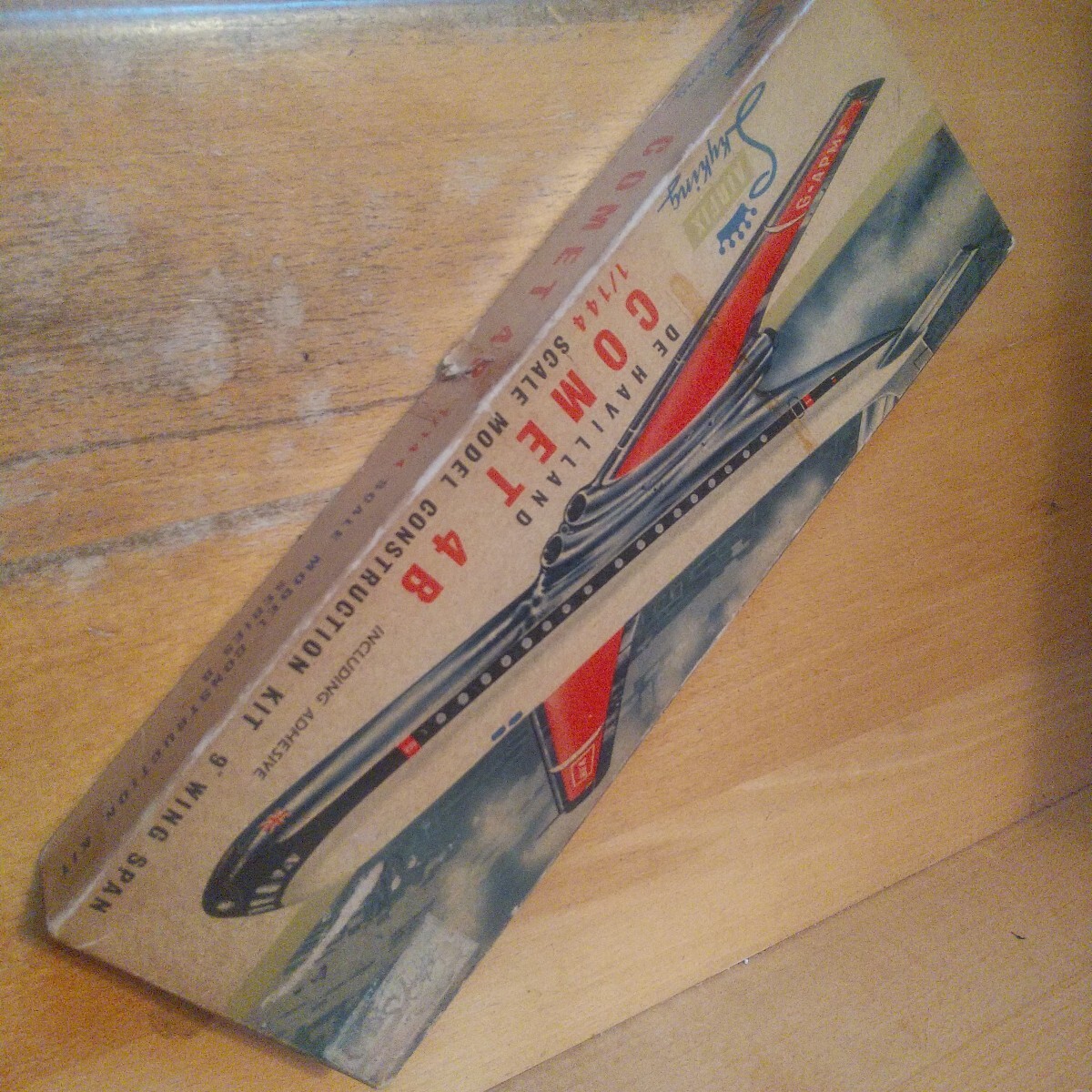 旧エアフィックス AIRFIX 1/144 スカイ キング SKY KING COMET デ・ハビラント コメット イギリス国営航空 旅客機 セピア ビンテージ中古品拍卖