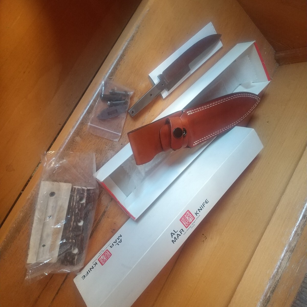 アルマー AL MAR キット ナイフ ソルジャー スタッグ STAG シース パッケージ 未組立品 中古品 コンバット 専用 オリジナル ブレード 貴重拍卖