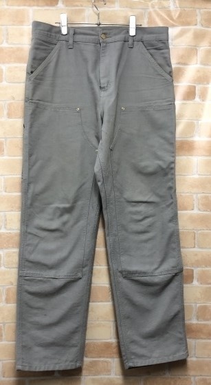 Carhartt WIP ワークインプログレス DOUBLE KNEE PANT ダブルニー グレー 32×32 111441612拍卖