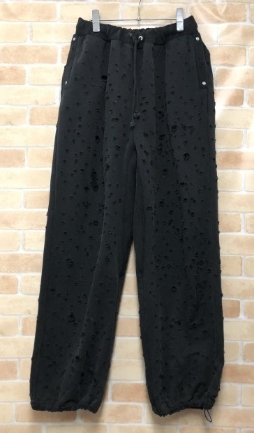 FAF エフエーエフ Dameged Baggy Sweat Pants 003121401 ブラック M 111441175拍卖