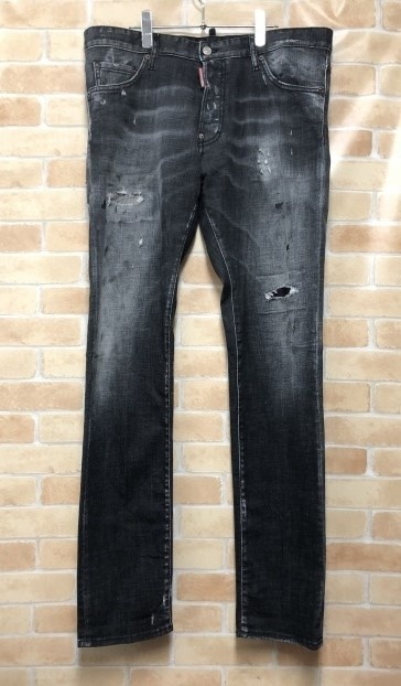 DSQUARED2 ディスクエアード Cool Guy スキニーデニム S71LB0528 ブラック 52 111440603拍卖