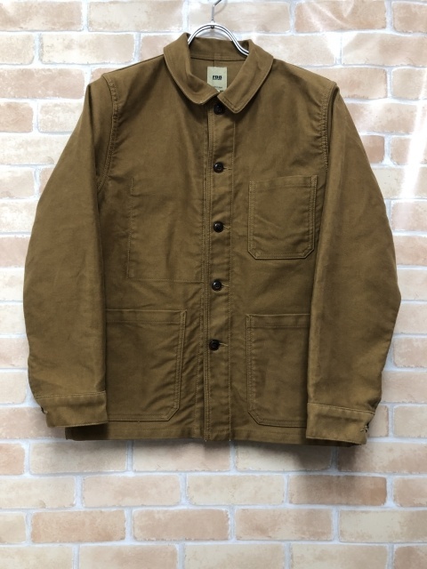 FOB FACTORY エフオービーファクトリー フレンチモールスキンジャケット F2373 ブラウン S 111441116拍卖