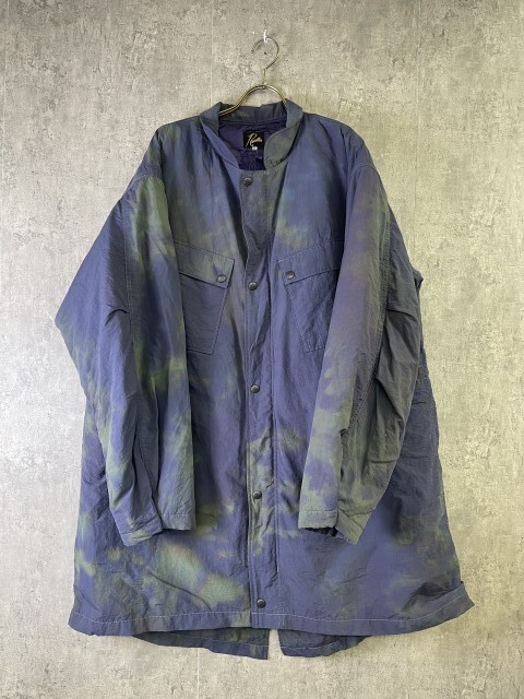 NEEDLES ニードルス C.P. Coat Nylon Tussore ナイロン タッサー コート タイダイ ミリタリー 中綿 パープル S 33943593拍卖