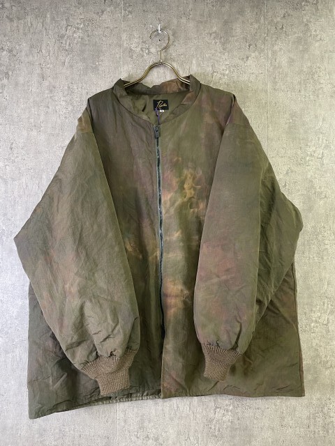 NEEDLES ニードルス Stand Collar Down Sur Coat スタンドカラー ダウン サーコート タイダイ グリーン M 33943594拍卖