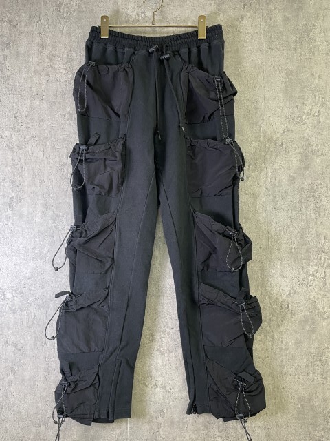 POST ARCHIVE FACTION ポストアーカイブファクション カーゴ パンツ スウェット PAF 韓国 ストリート ブラック M 33935752拍卖