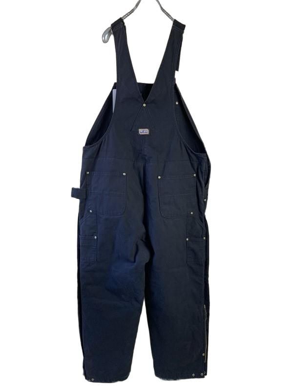 BIG SMITH ビッグスミス オーバーオール ダックワンポイントロゴ サイドポケット キルティングライナー 中綿 ブラック 44847392拍卖