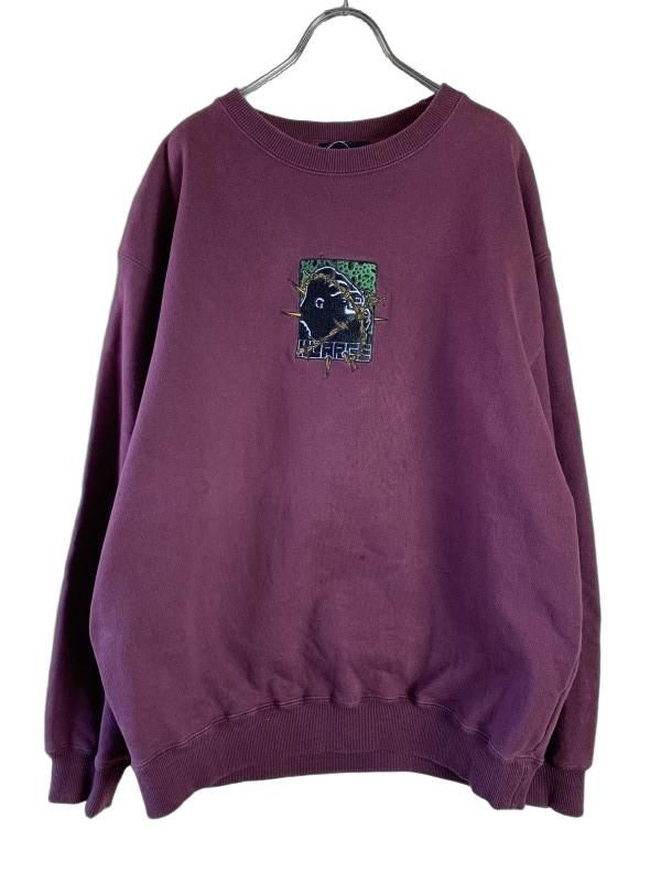 XLARGE エクストララージ BARBED WIRE OG CREWNECK SWEATSHIRT クルーネックスウェット 101234012015 ボルドー M 44836479#2拍卖