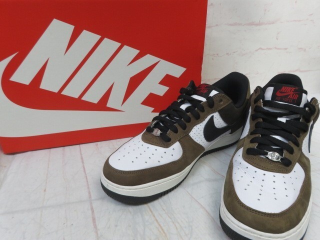 NIKE ナイキ スニーカー Nike Air Force 1 Low Retro HJ4323-100 ブラウン/ホワイト 27.0cm 箱有 991881124#2拍卖