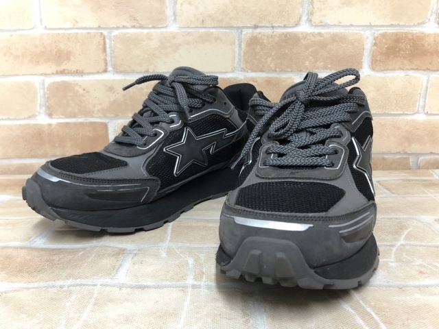 A BATHING APE アベイシングエイプ Roadsta Express OZXSHM191318M ブラック US11 111441616拍卖