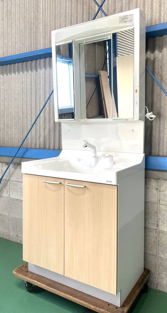 ◆モデルルーム展示品/Housetec/ハウステック/75cm幅/洗面化粧台/くもり止めヒーター/LED◆HTS59拍卖