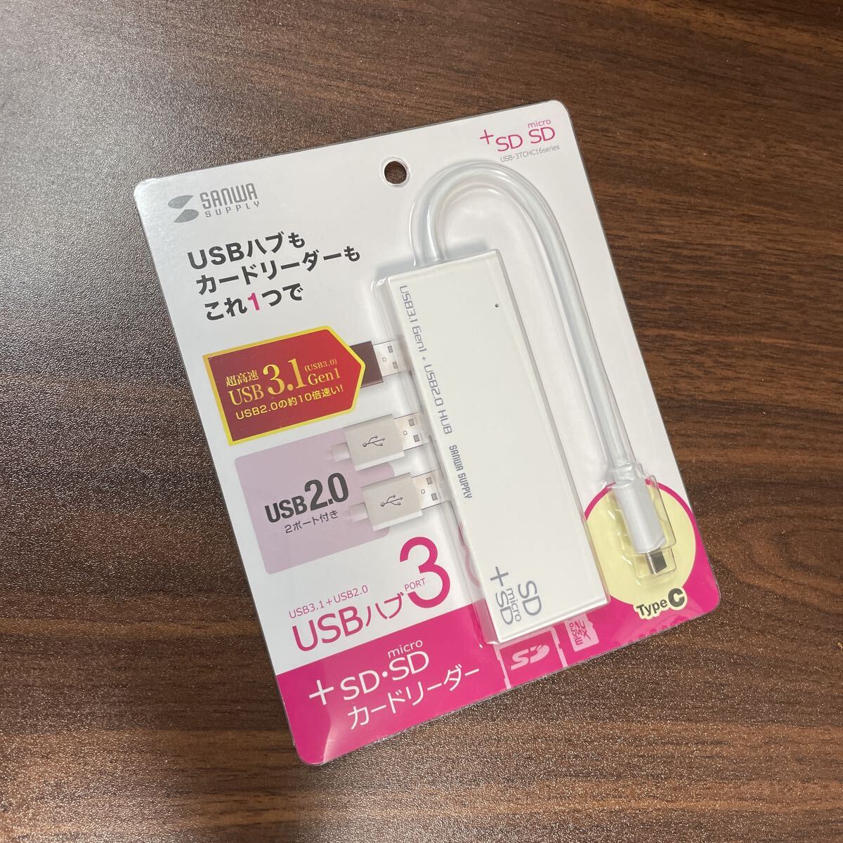 サンワサプライ USB Type Cコンボハブ (カードリーダー付きホワイト) USB-3TCHC16W拍卖