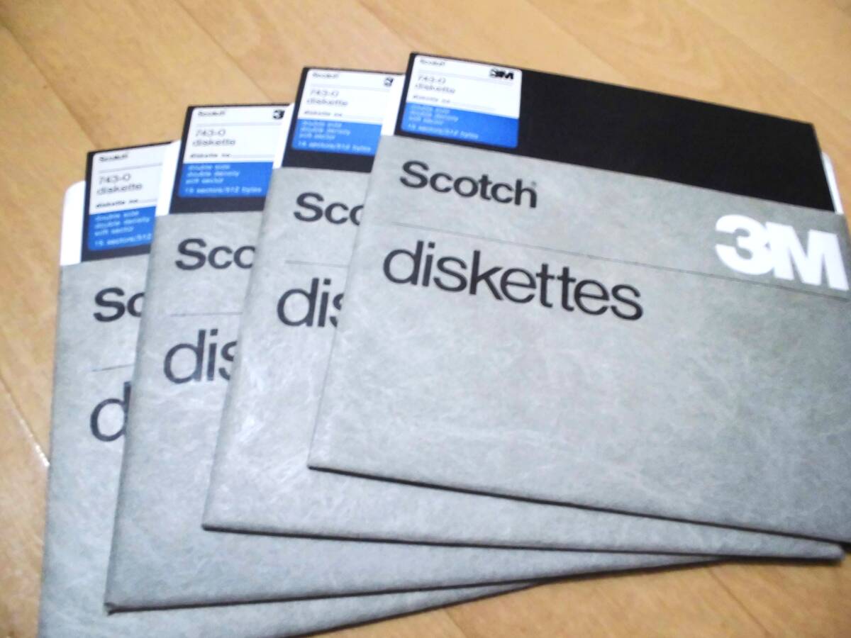 SCOTCH 743-0 8インチフロッピーディスク 4枚拍卖