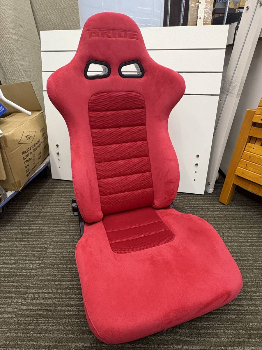 ■BRIDE EUROSTER II セミバケットシート /ブリッド ユーロスター2 E32BBN リクライニング バックスキン 赤 有段専用ダイヤル(星形)拍卖