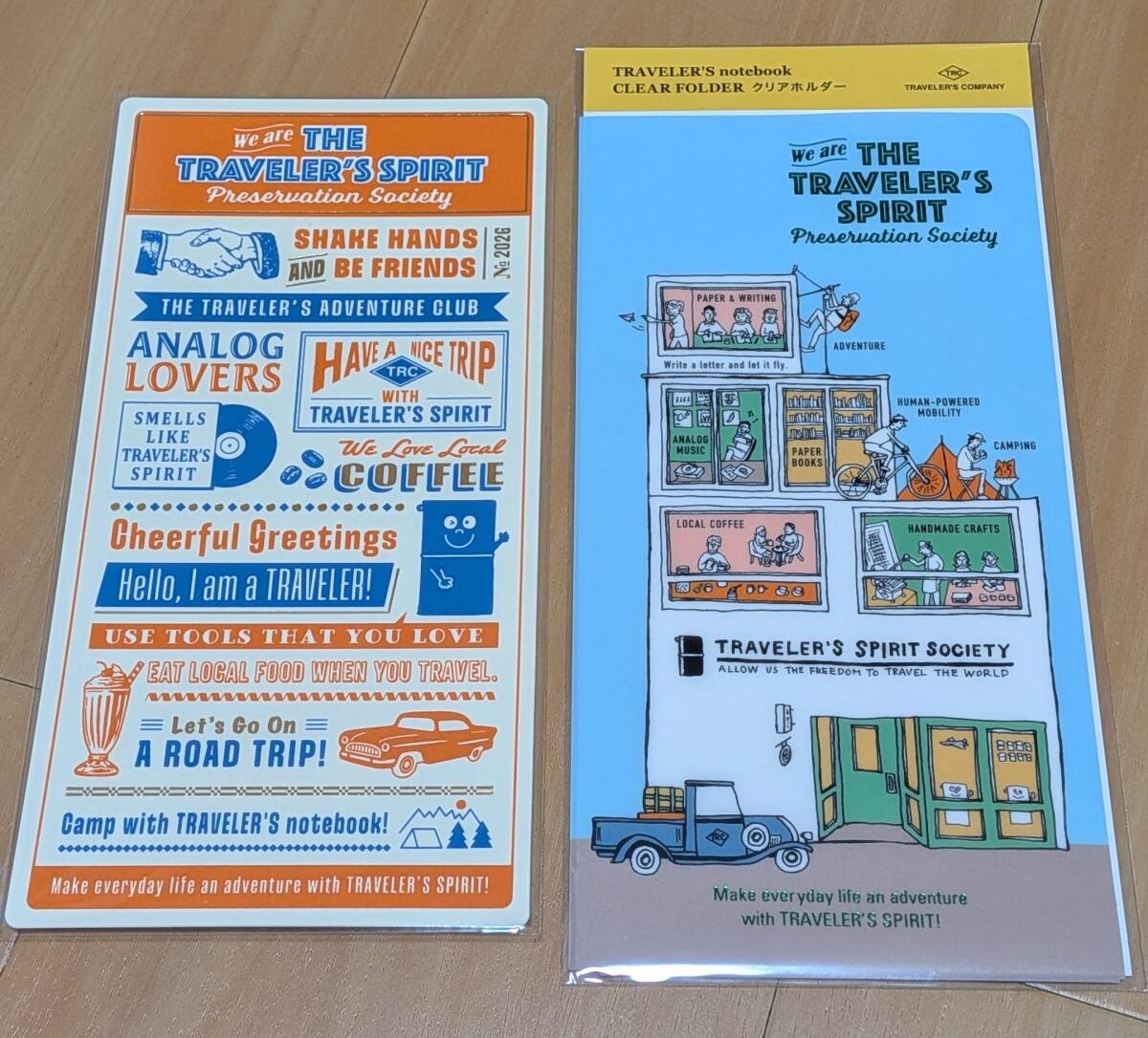 トラベラーズノート レギュラーサイズ用 2026年クリアホルダー&下敷き拍卖