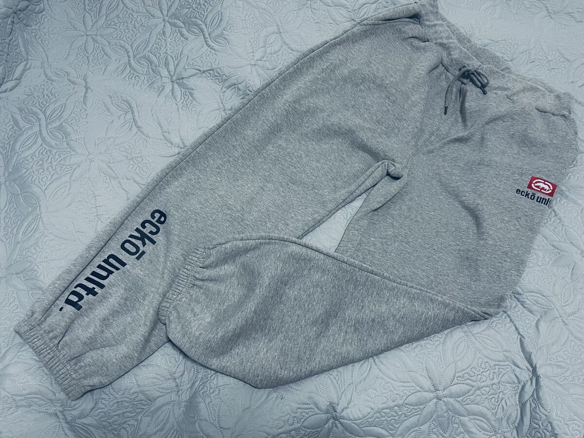 6L●新品(タグ無し)●ecoko unltd エコーアンリミテッド 裏起毛 スウェットパンツ ウエスト総ゴム(内側ヒモ調整付) ●グレー拍卖