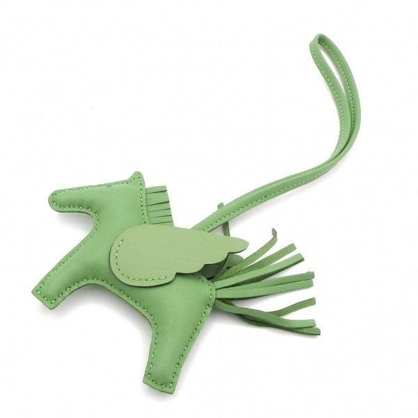 エルメス HERMES キーホルダー(チャーム) ロデオチャームペガサスPM ヴェールクリケット B 美品 キーホルダー拍卖