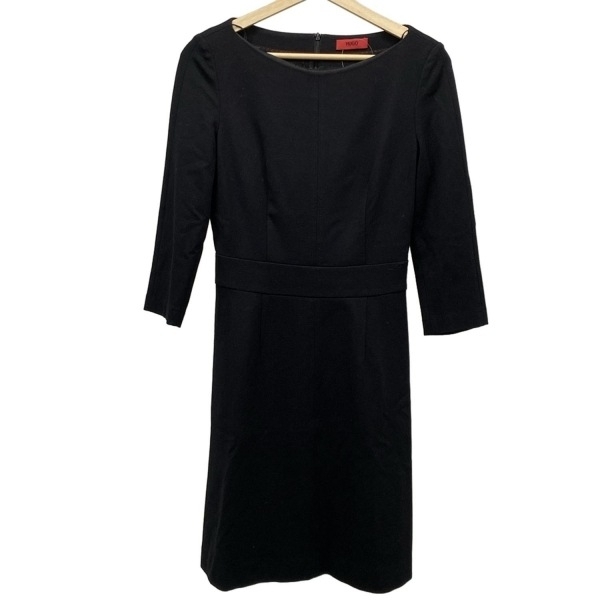 ヒューゴボス HUGOBOSS サイズIT38 - 黒 レディース 七分袖/ひざ丈 ワンピース拍卖