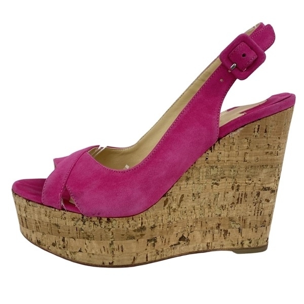 クリスチャンルブタン CHRISTIAN LOUBOUTIN サンダル 36 - ピンク レディース ウェッジソール/アウトソール張替済 靴拍卖