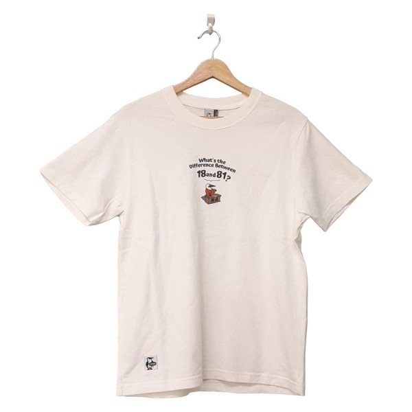 チャムス CHUMS 半袖Tシャツ サイズS - 白×黒×マルチ レディース クルーネック 美品 トップス拍卖