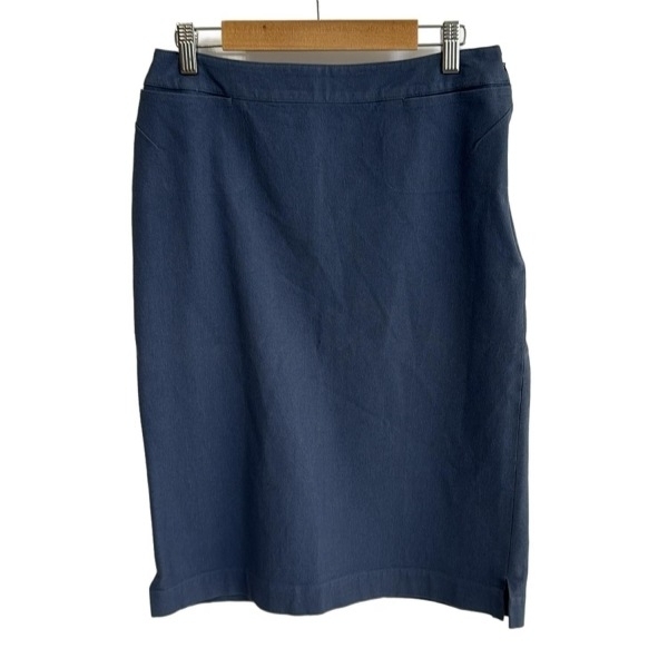 ヨシエイナバ YOSHIE INABA ロングスカート サイズ9 M - ブルーグレー レディース 美品 ボトムス拍卖