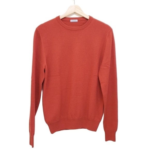 マーロ MALO 長袖セーター/ニット サイズ46 XL - オレンジ メンズ クルーネック/カシミヤ 美品 トップス拍卖
