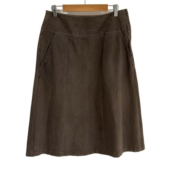 プランテーション Plantation ロングスカート サイズS - ダークブラウン レディース 美品 ボトムス拍卖