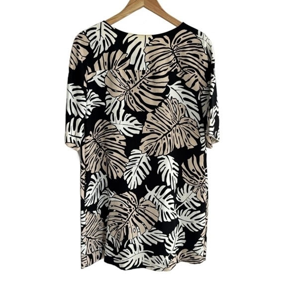 アドーア ADORE サイズ38 M - ライトイエロー×ネイビー×マルチ レディース クルーネック/半袖/ひざ丈/花柄 ワンピース拍卖