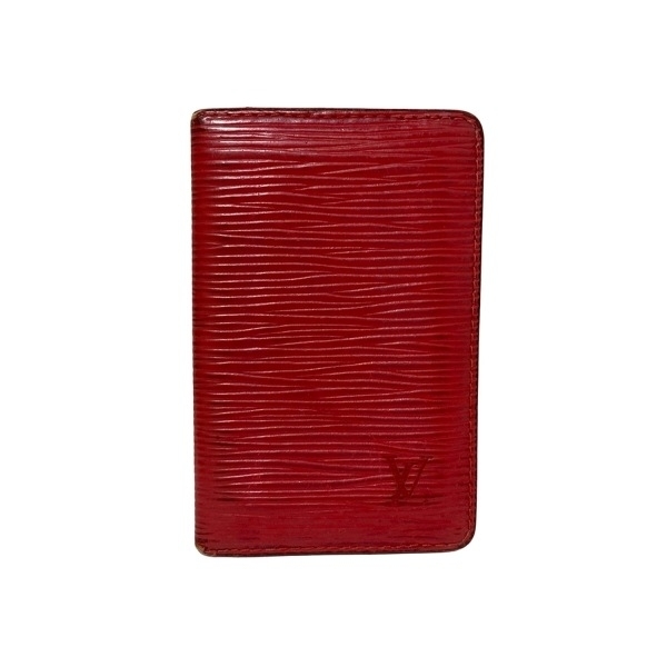 ルイヴィトン LOUIS VUITTON カードケース M56577 ポシェットカルトヴィジット レザー カスティリアンレッド CA0998 財布 エピ拍卖