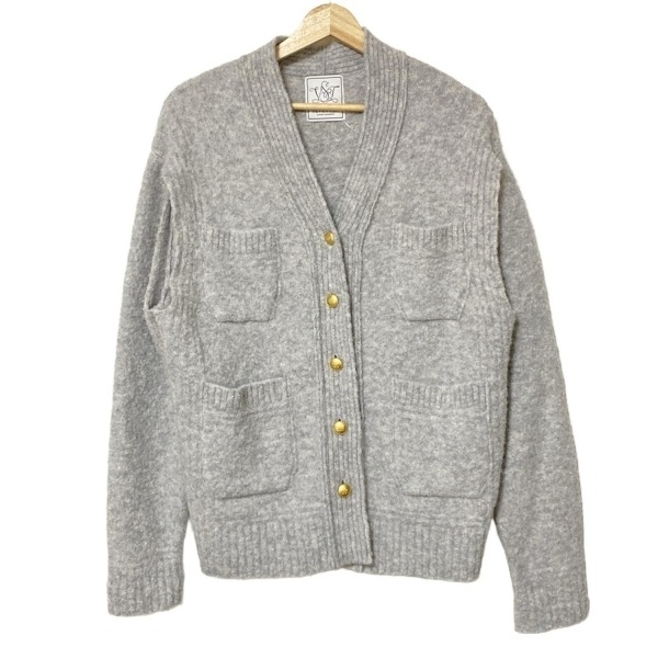 セブンテン バイミホカワヒト SEVEN TEN by MIHO KAWAHITO カーディガン サイズM - グレー レディース 長袖 美品 トップス拍卖