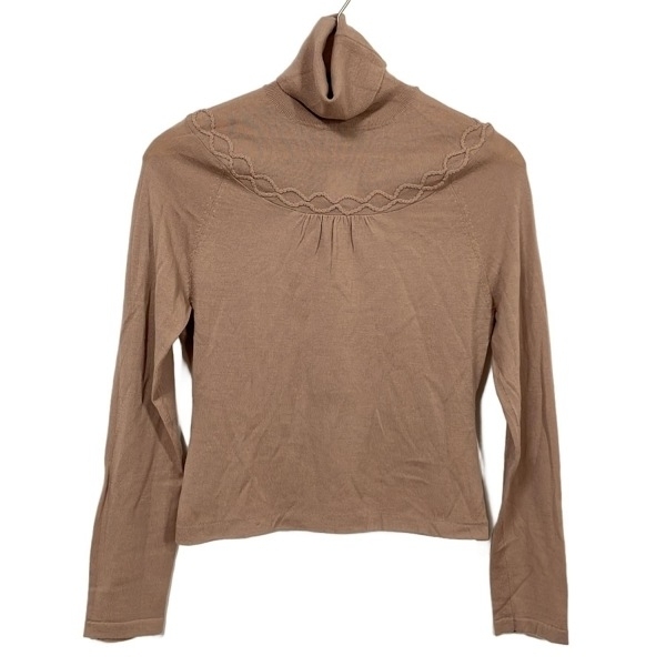 シビラ Sybilla 長袖セーター/ニット サイズM - ピンクベージュ レディース タートルネック 美品 トップス拍卖