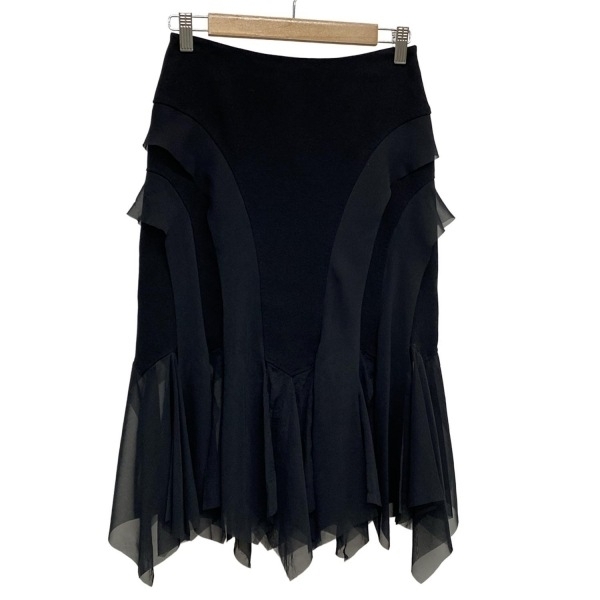 マックスマーラ Max Mara スカート サイズJ 36 - 黒 レディース フリル/シースルー ボトムス拍卖