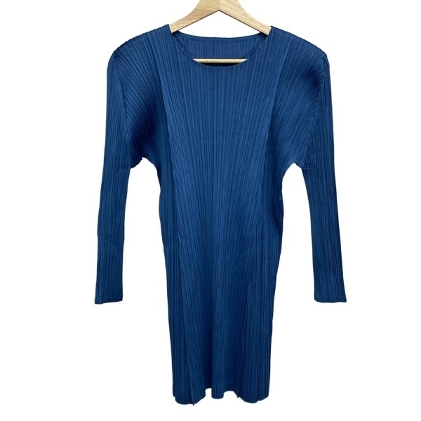 プリーツプリーズ PLEATS PLEASE - ブルー レディース 美品 ワンピース拍卖