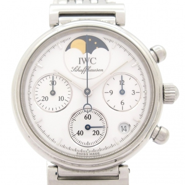 IWC(INTERNATIONAL WATCH CO) 腕時計 リトルダヴィンチ IW373606 レディース SS/クロノグラフ/ムーンフェイズ 白拍卖