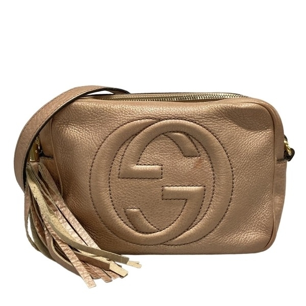 グッチ GUCCI ショルダーバッグ 308364 ソーホー レザー メタリックピンク タッセル/日本限定 バッグ拍卖