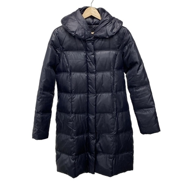 セオリー theory ダウンコート サイズ2 S - ダークネイビー レディース 長袖/ジップアップ/冬 コート拍卖