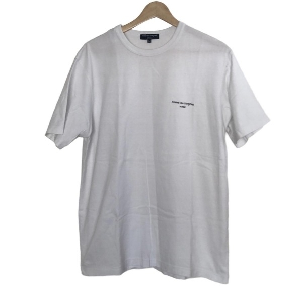コムデギャルソンオム COMMEdesGARCONS HOMME 半袖Tシャツ サイズL - 白 メンズ クルーネック AD2020 トップス拍卖