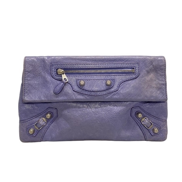 バレンシアガ BALENCIAGA クラッチバッグ 282011 ザ・ジャイアントエンベロープクラッチ レザー ライトパープル バッグ拍卖