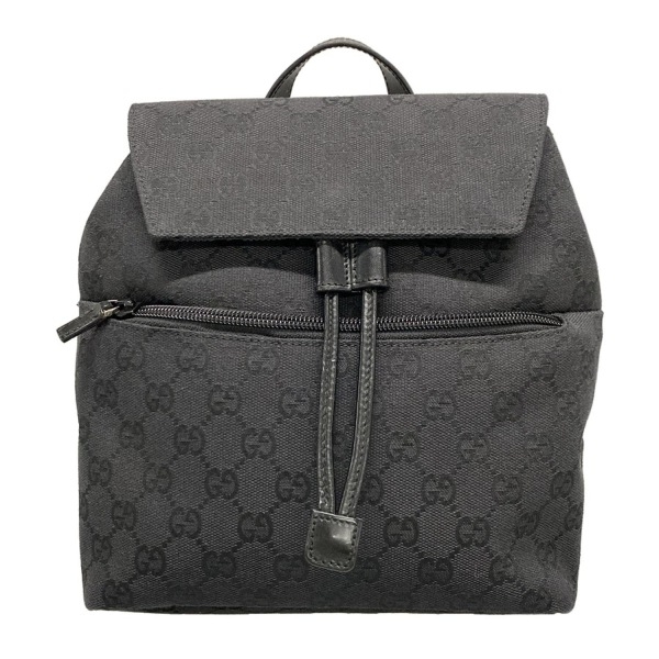 グッチ GUCCI リュックサック/バックパック 30242 GG柄 レザー 黒 バッグ拍卖