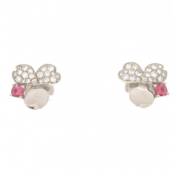 ティファニー TIFFANY&Co. ピアス ペーパーフラワー Pt950×ダイヤモンド×ピンクトルマリン パヴェダイヤ 美品 アクセサリー(耳)拍卖