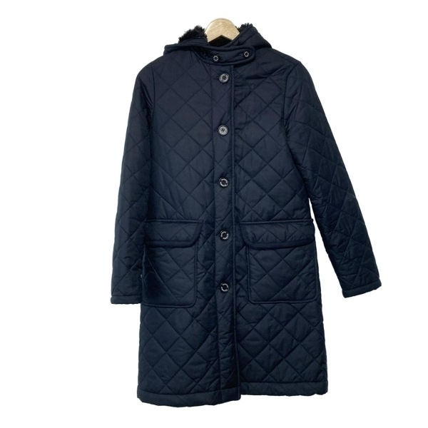 トラディショナルウェザーウェア TRADITIONAL WEATHERWEAR サイズ36 M ダークネイビー レディース キルティング/フード/内側ボア/冬物拍卖