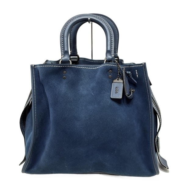 コーチ COACH トートバッグ 20315 ローグ バッグ グラブタン ぺブル レザー レザー ブルー バッグ拍卖
