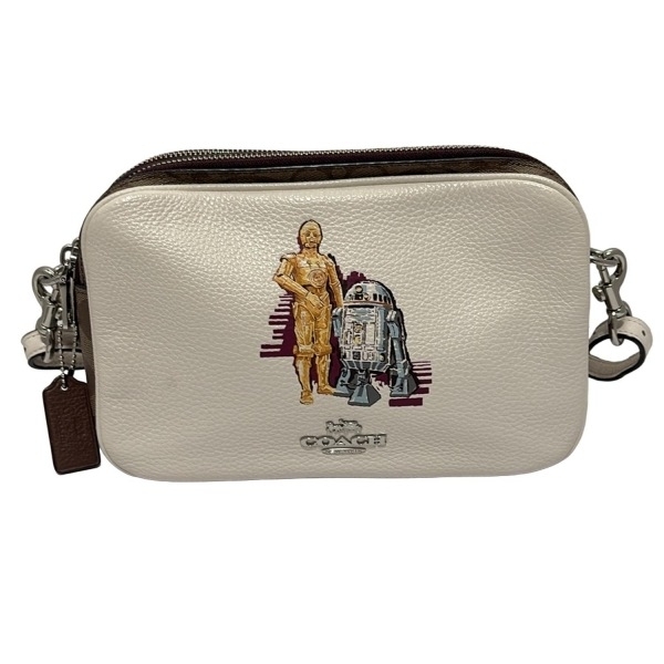 コーチ COACH ショルダーバッグ F88008 - レザー 白×カーキ×マルチ バッグ拍卖