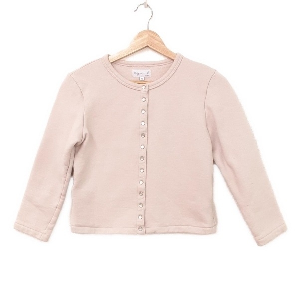 アニエスベー agnes b ブルゾン サイズT2 - ベージュ レディース 長袖/春/秋 ジャケット拍卖