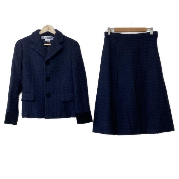 コムデギャルソンコムデギャルソン COMMEdesGARCONS COMMEdesGARCONS スカートスーツ - ダークネイビー レディース ニット AD2008拍卖