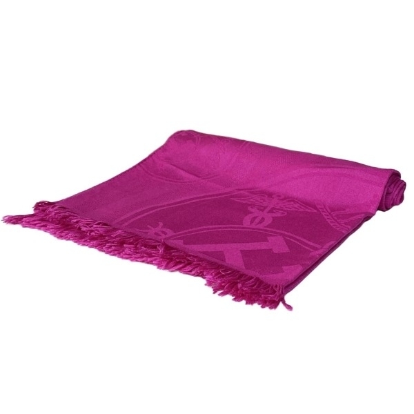 エルメス HERMES ストール(ショール) ニュー・リブリス カシミヤ、シルク ピンク 美品 マフラー拍卖