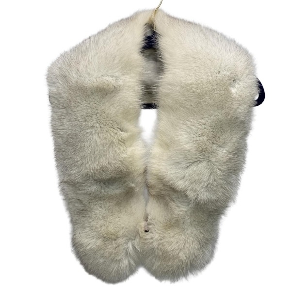 サガフォックス SAGA FOX - フォックス アイボリー×ベージュ ティペット/2WAY マフラー拍卖