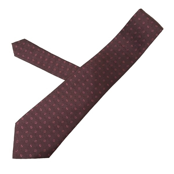 フェンディ FENDI - ボルドー×ピンク メンズ ネクタイ拍卖